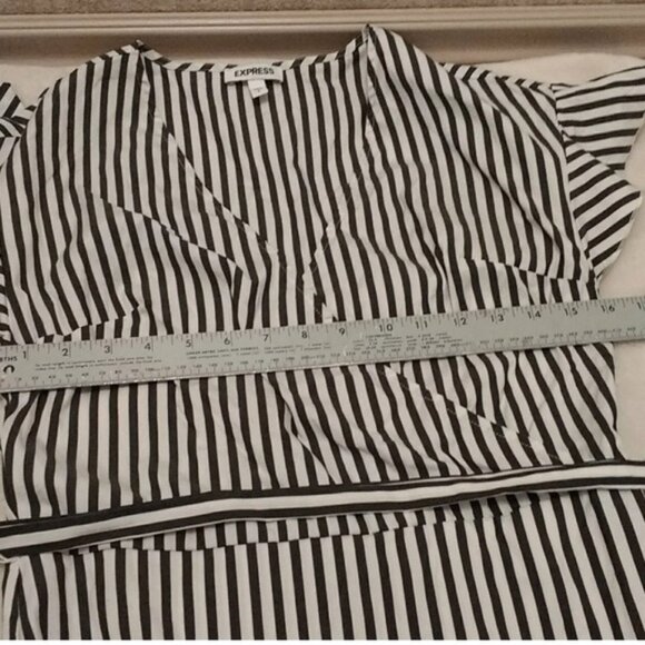 Express Black and White Striped Mini Dress - Picture 10 of 12